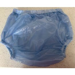 Blue Plastic Pants