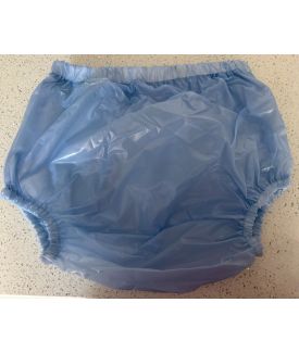 Blue Plastic Pants-Small